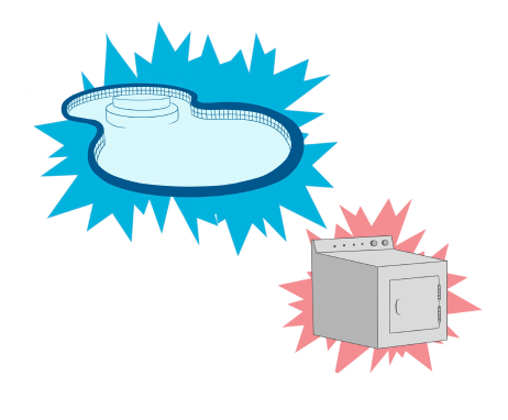 pool and washer/dryer amenities