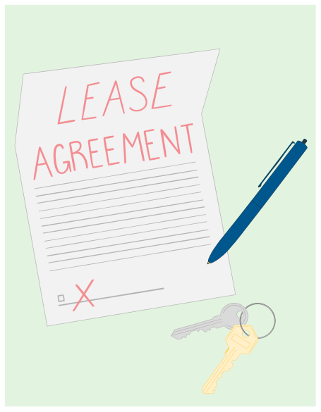 signing lease agreement
